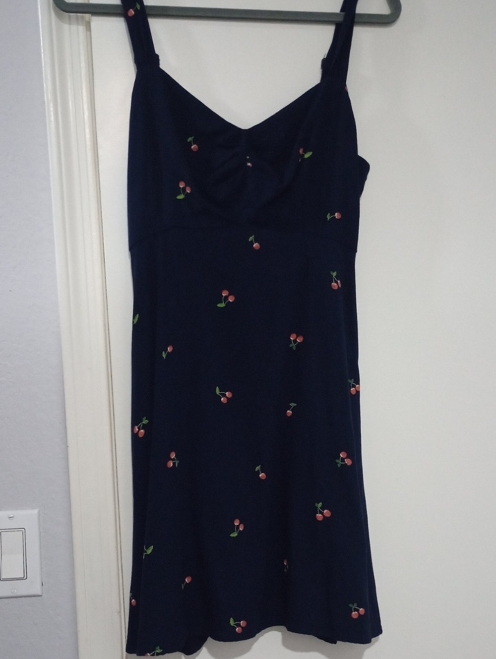 Old Navy 100% Rayon  Cherry Print Mini Dress Size S